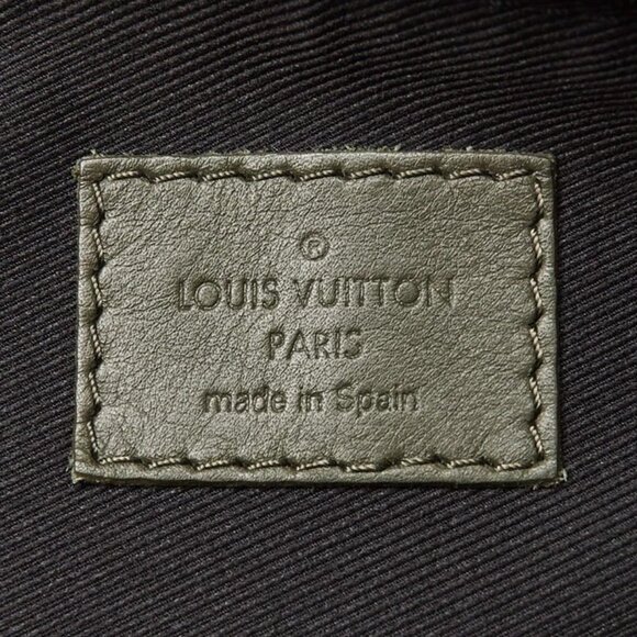 Louis Vuitton Black/Green Monogram Shadow Embossed Leather Double Flat - Picture 10 of 12